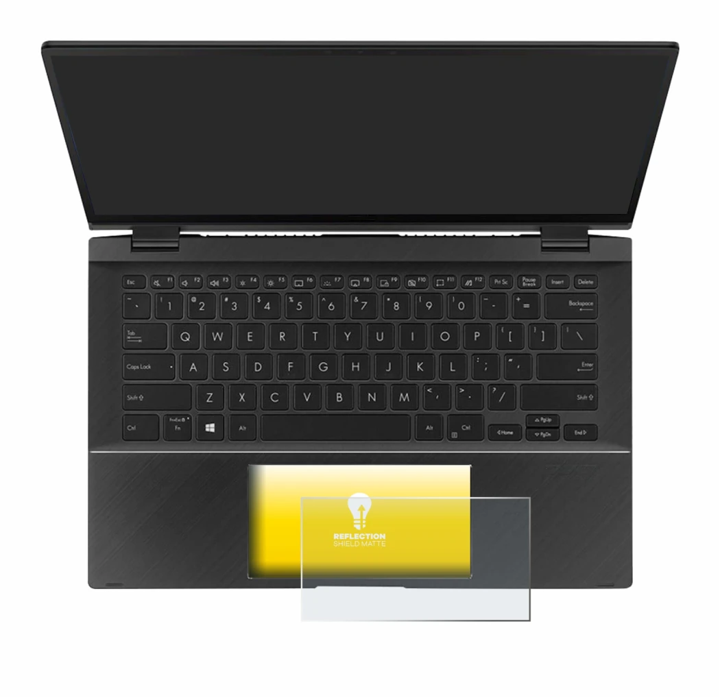 Imagen del dispositivo ASUS ZenBook Flip 14 UX463FA (Touch Trackpad) con una amplia variedad de protectores de pantalla.