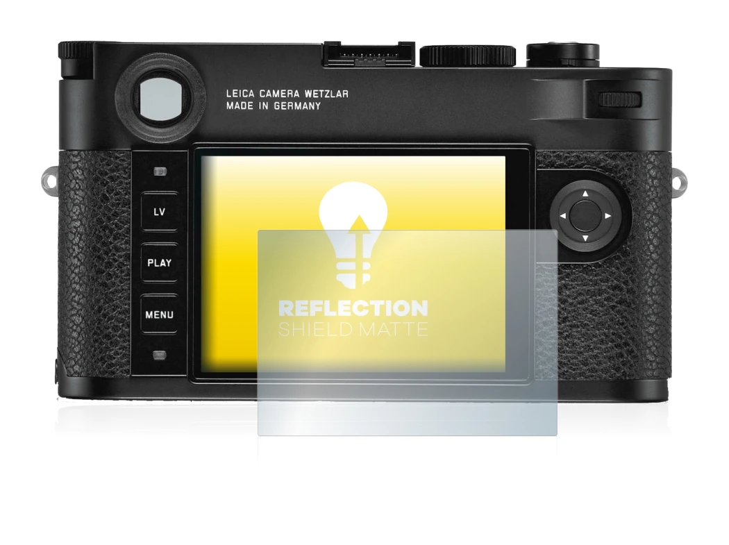 Imagen del dispositivo Leica M10-R con una amplia variedad de protectores de pantalla.