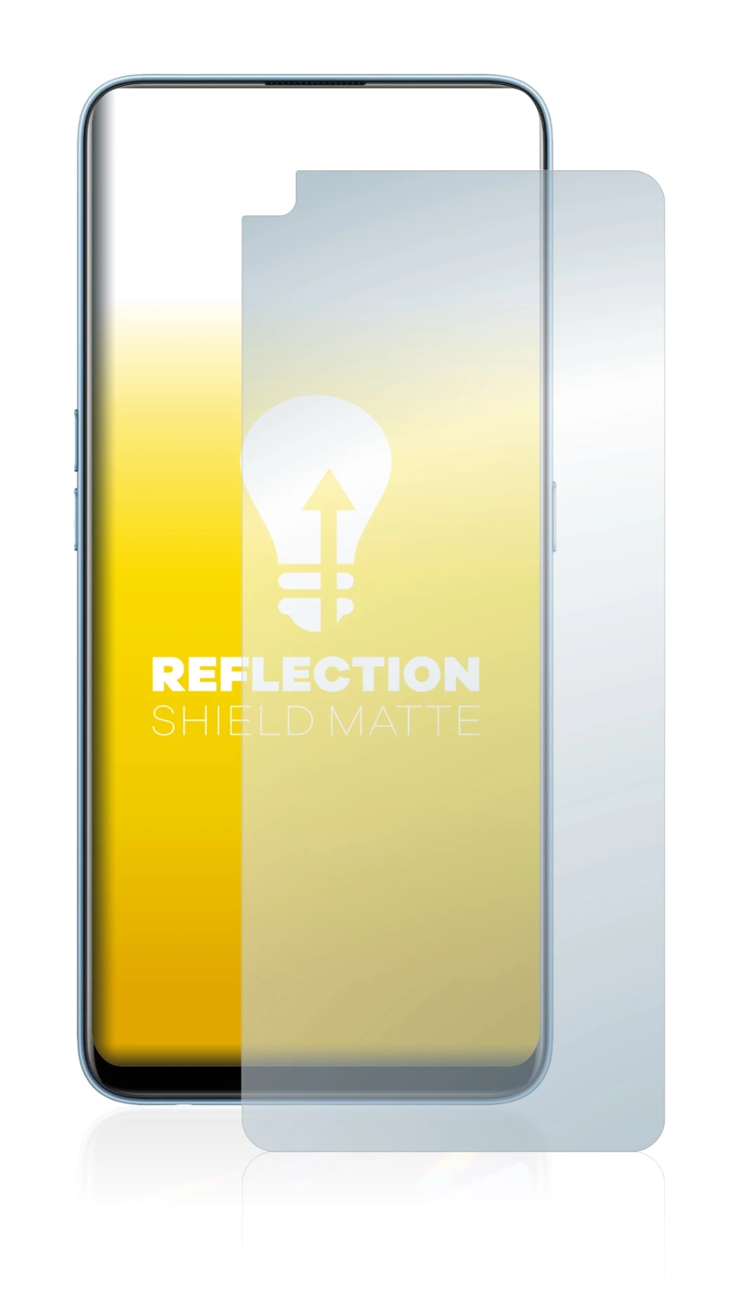 Imagen del dispositivo realme 7 Pro con una amplia variedad de protectores de pantalla.