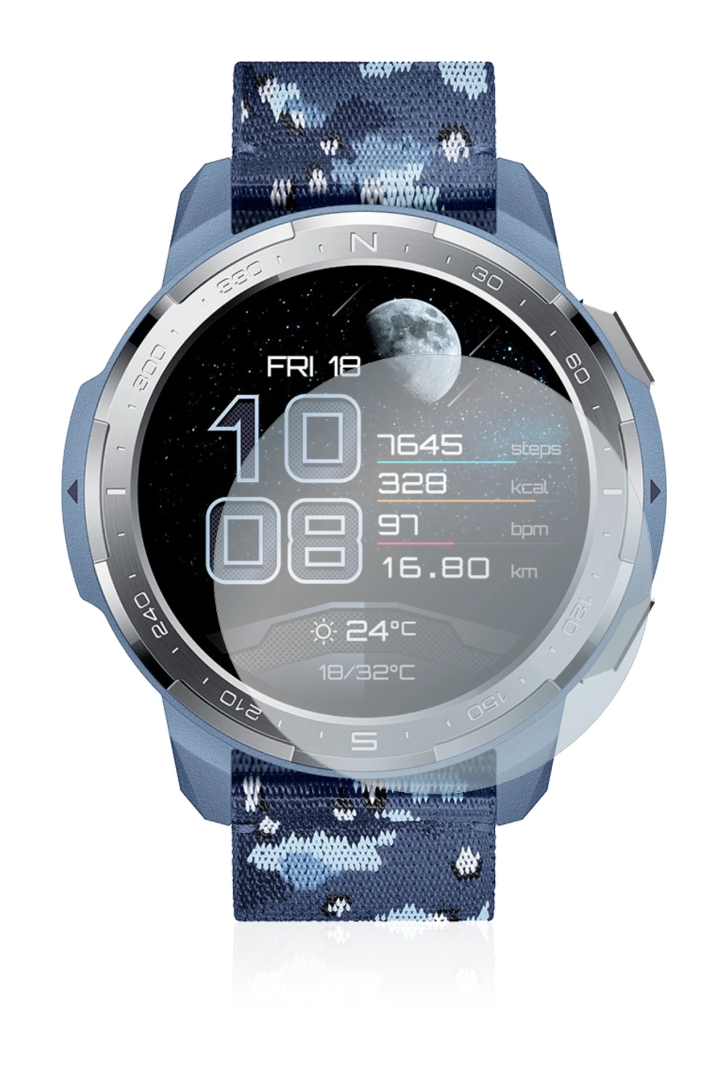 Imagen del dispositivo Honor Watch GS Pro con una amplia variedad de protectores de pantalla.