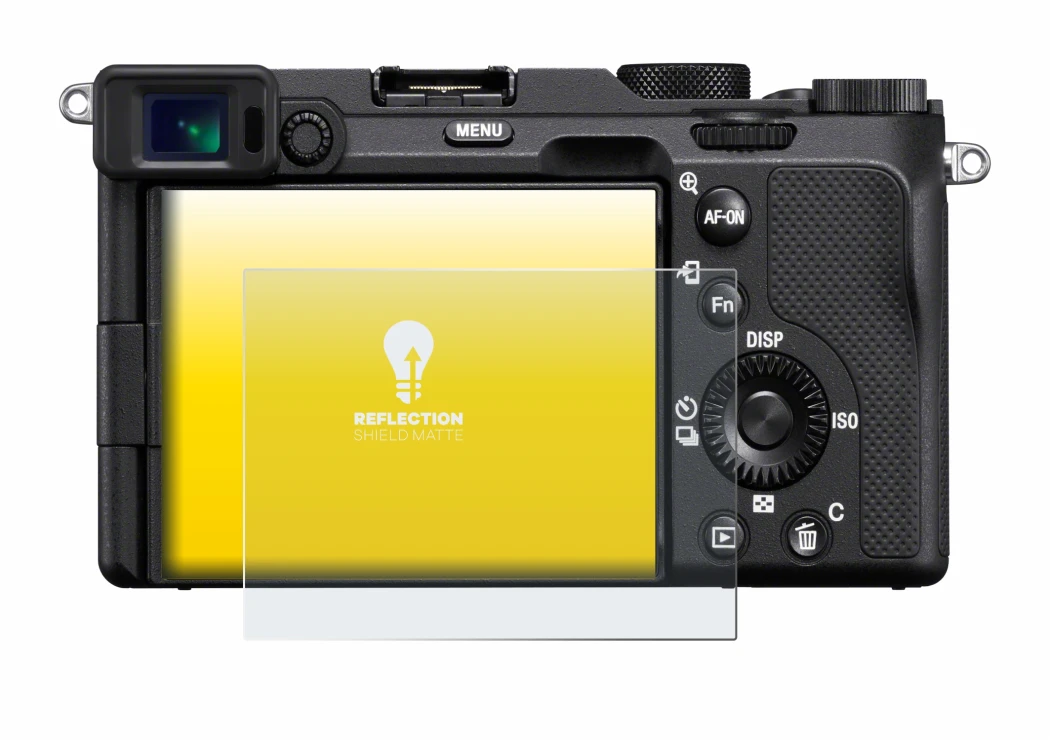 Imagen del dispositivo Sony A7C con una amplia variedad de protectores de pantalla.