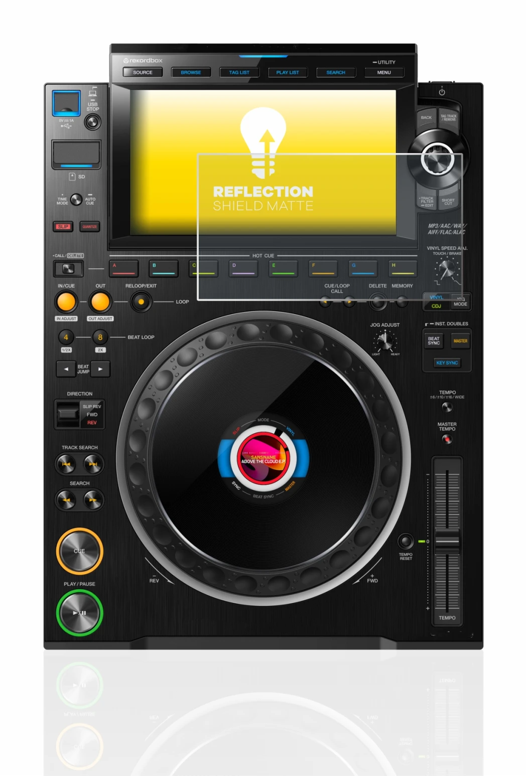 Imagen del dispositivo Pioneer CDJ 3000 con una amplia variedad de protectores de pantalla.