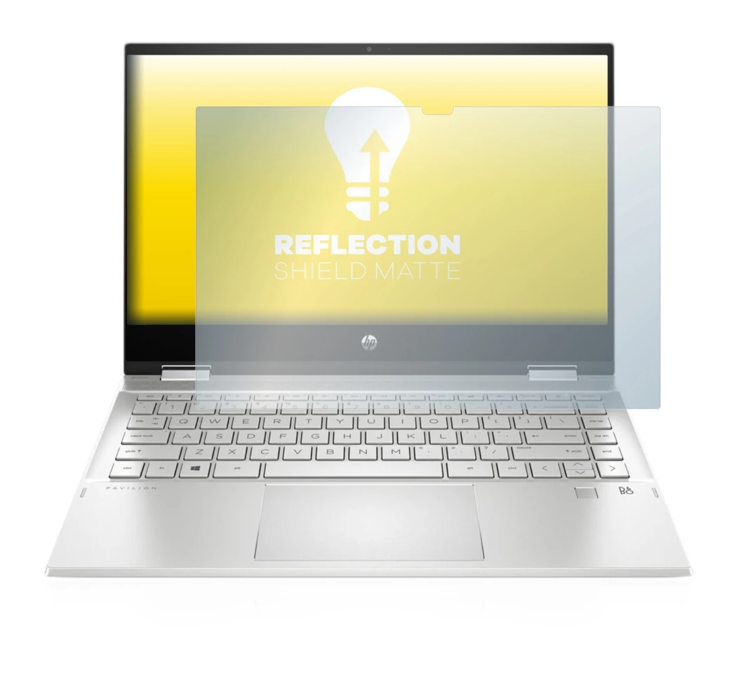 Imagen del dispositivo HP Pavilion x360 (14-dwX) con una amplia variedad de protectores de pantalla.