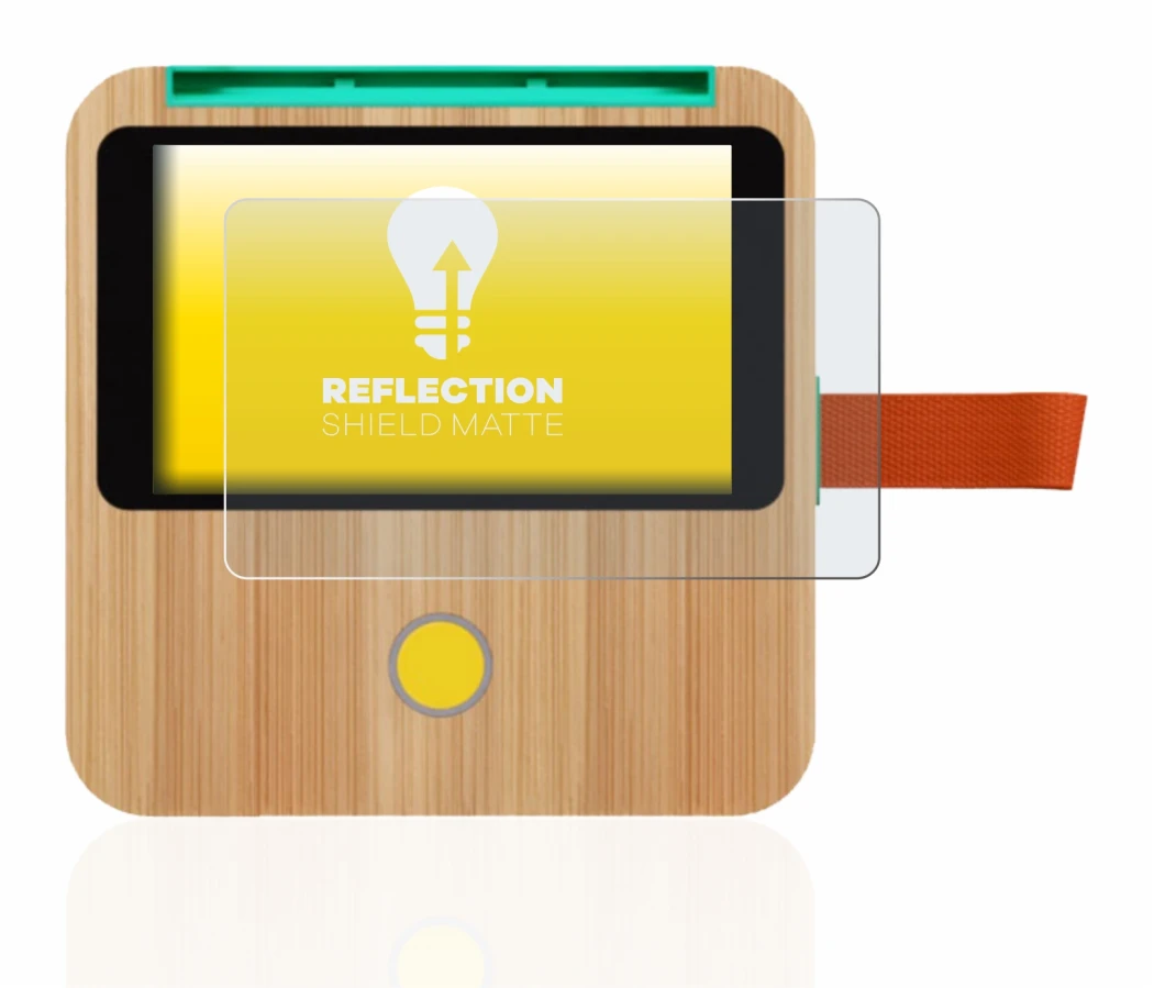 Imagen del dispositivo tigerbox Touch con una amplia variedad de protectores de pantalla.