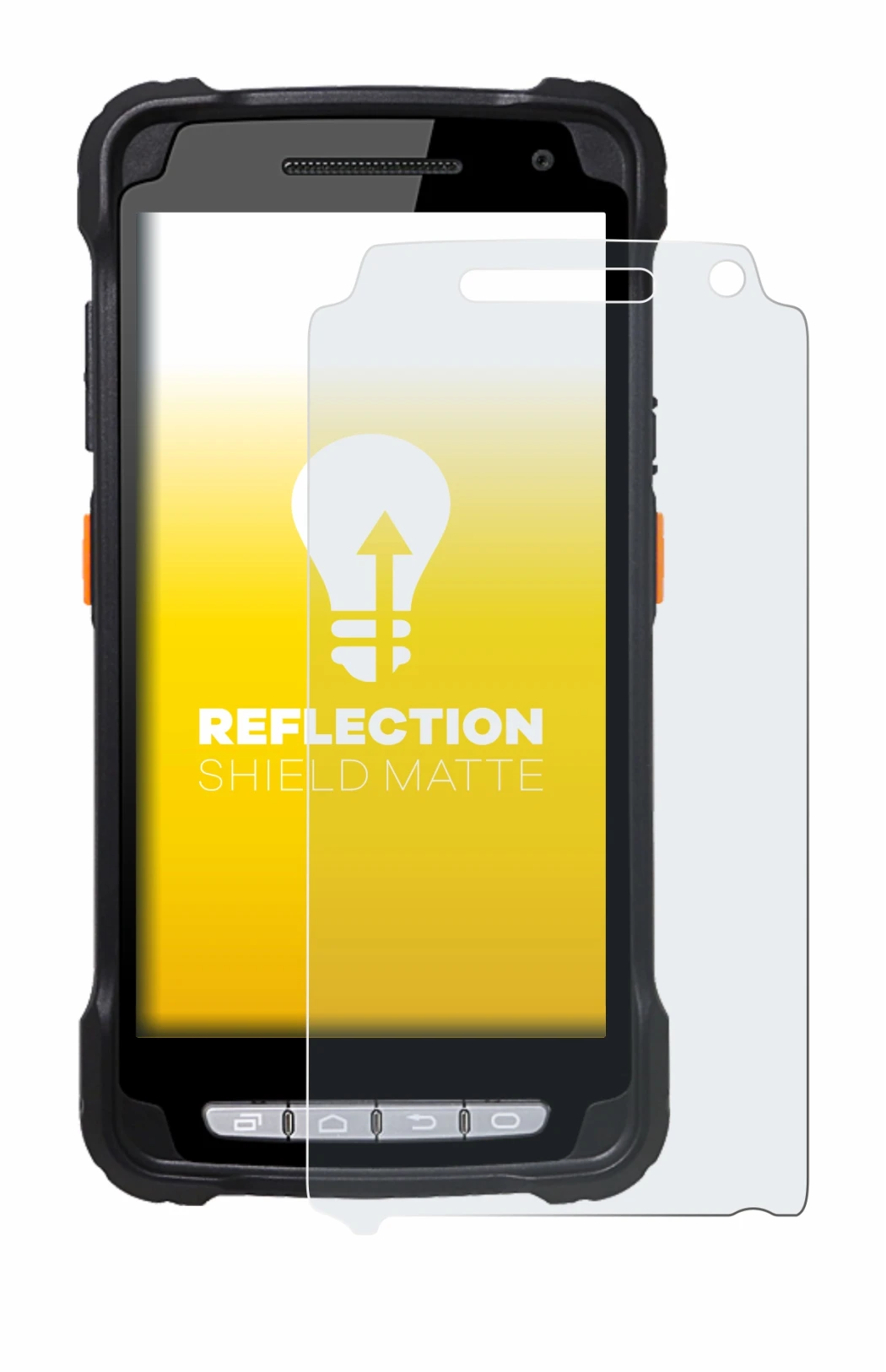 Imagen del dispositivo Point Mobile PM90 con una amplia variedad de protectores de pantalla.