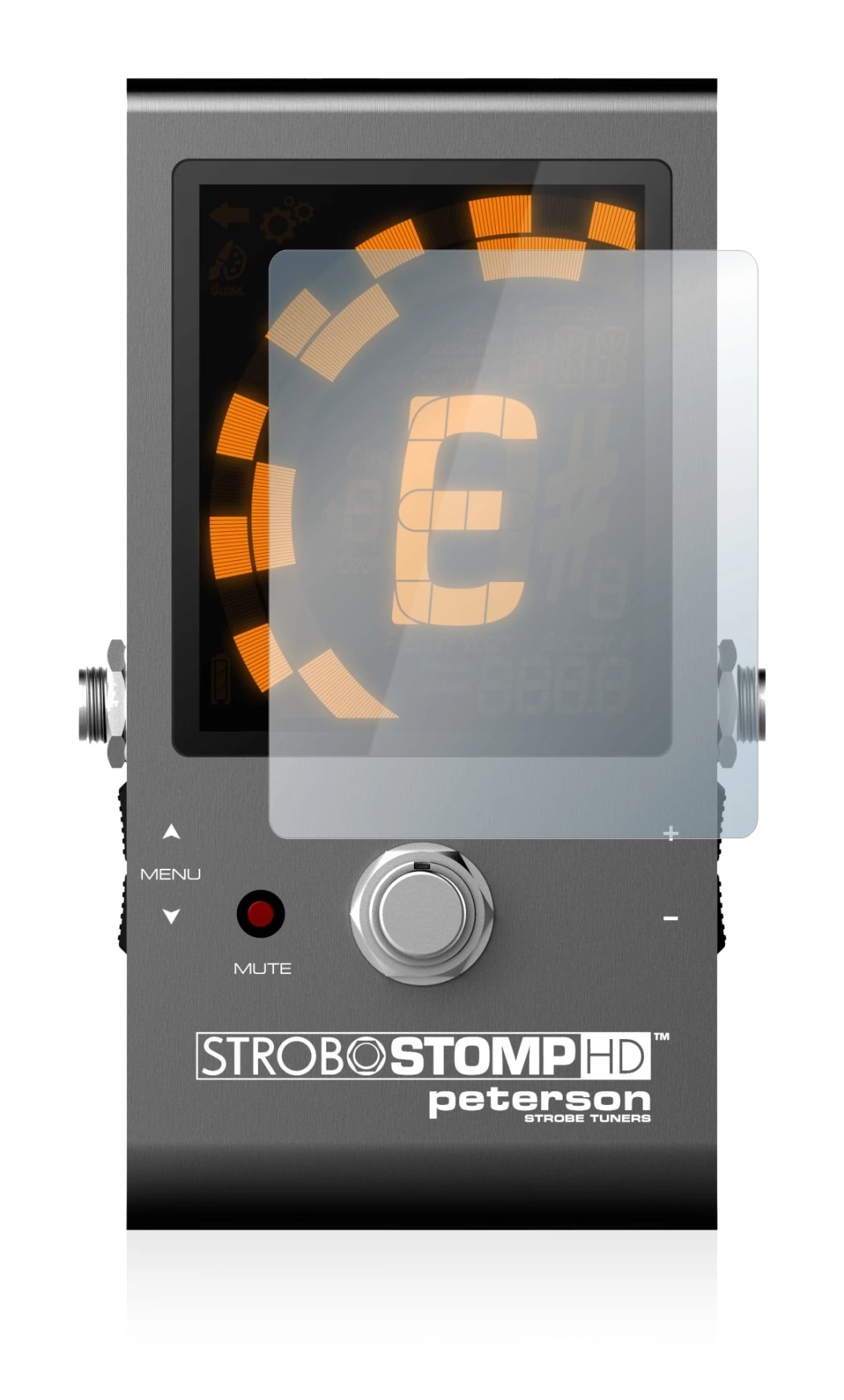 Imagen del dispositivo Peterson Strobostomp HD con una amplia variedad de protectores de pantalla.