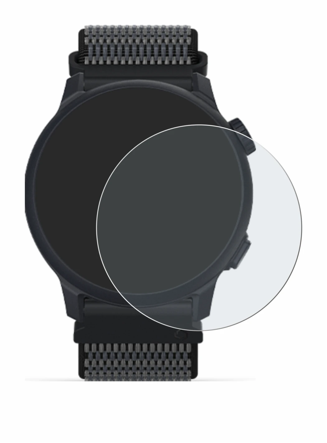 Imagen del dispositivo Coros Pace 2 con una amplia variedad de protectores de pantalla.