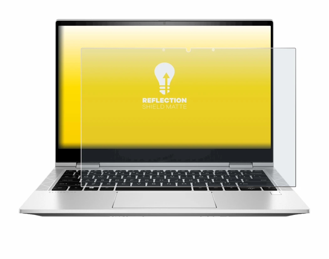 Imagen del dispositivo HP EliteBook x360 830 G8 con una amplia variedad de protectores de pantalla.