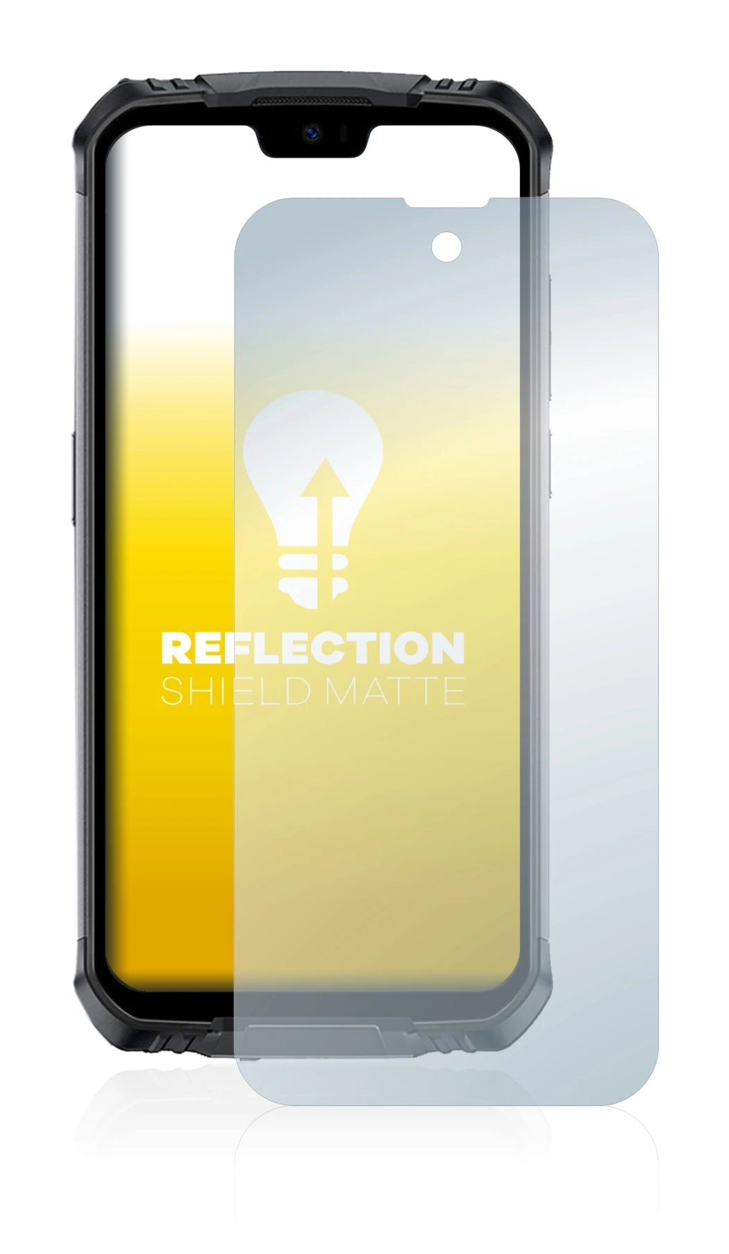 Imagen del dispositivo Doogee S59 Pro con una amplia variedad de protectores de pantalla.