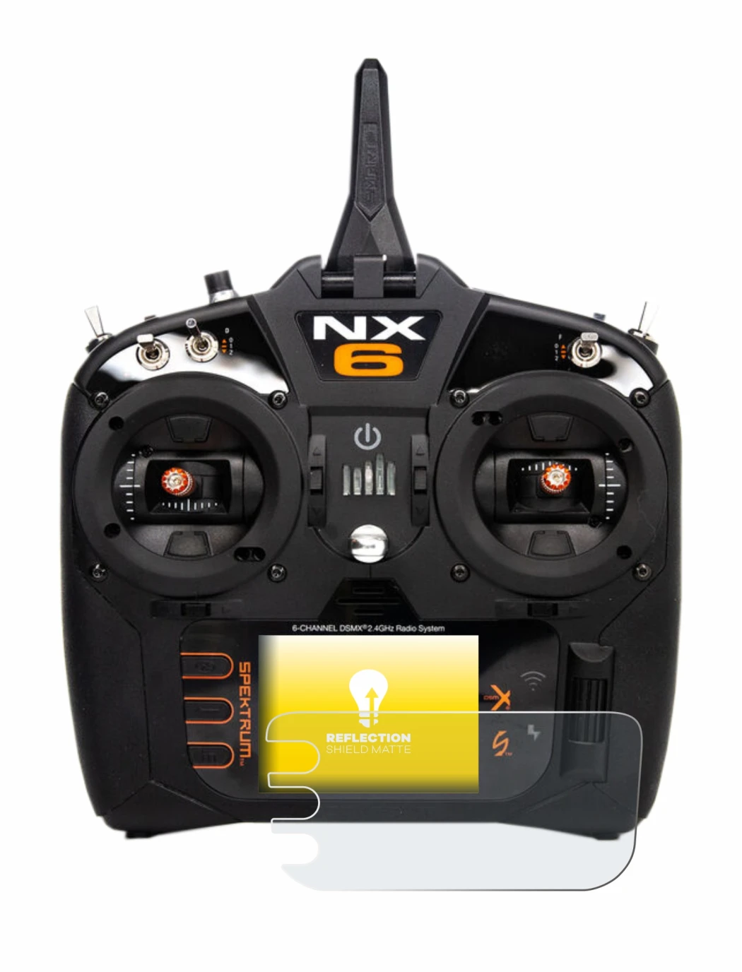 Imagen del dispositivo Spektrum NX10 con una amplia variedad de protectores de pantalla.