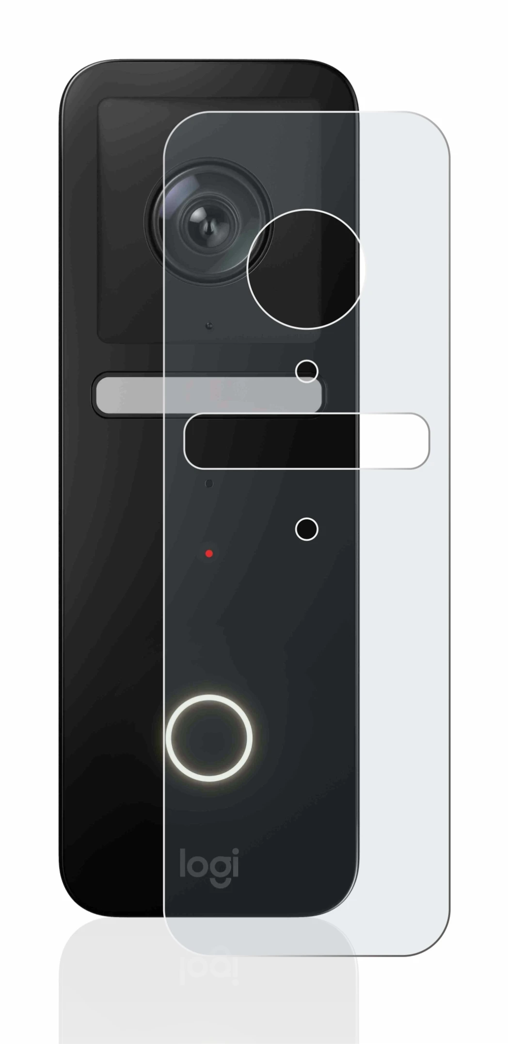 Imagen del dispositivo Logitech Circle View Doorbell con una amplia variedad de protectores de pantalla.