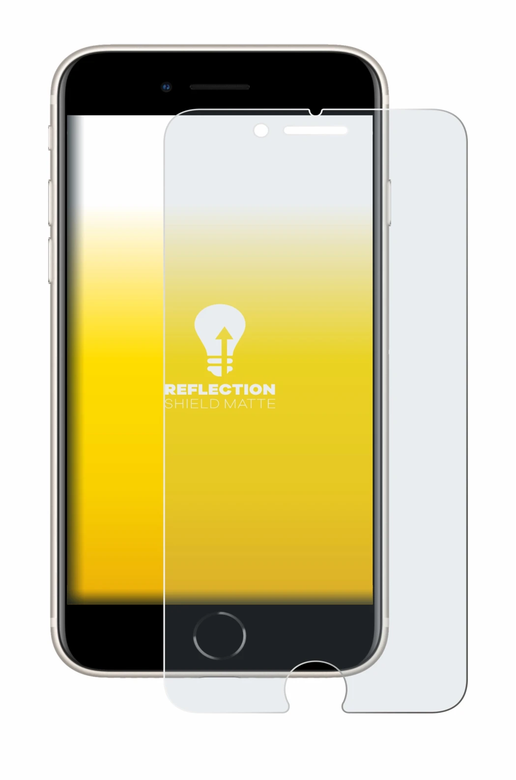 Imagen del dispositivo Apple iPhone SE 3 2022 con una amplia variedad de protectores de pantalla.