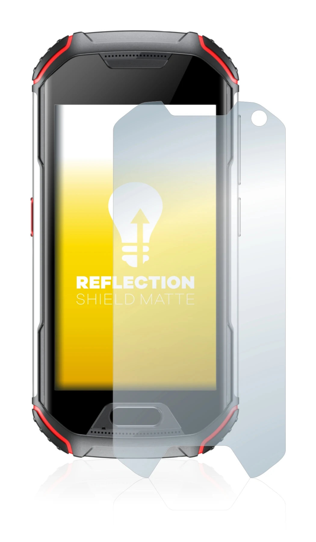 Imagen del dispositivo Unihertz Atom XL con una amplia variedad de protectores de pantalla.