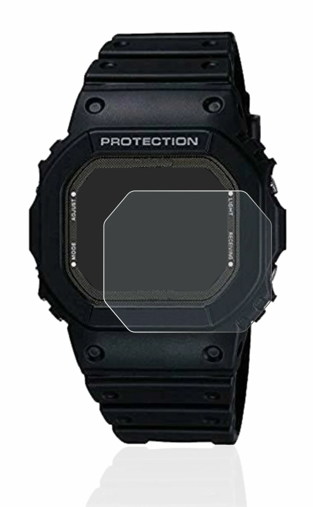 Imagen del dispositivo Casio G-Shock GW-5000-1JF con una amplia variedad de protectores de pantalla.