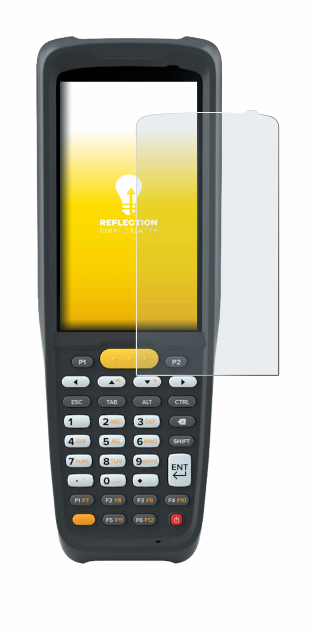 Imagen del dispositivo Zebra MC2200 con una amplia variedad de protectores de pantalla.