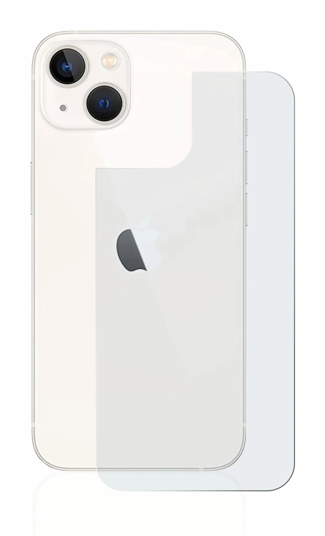 Imagen del dispositivo Apple iPhone 13 (Trasero) con una amplia variedad de protectores de pantalla.