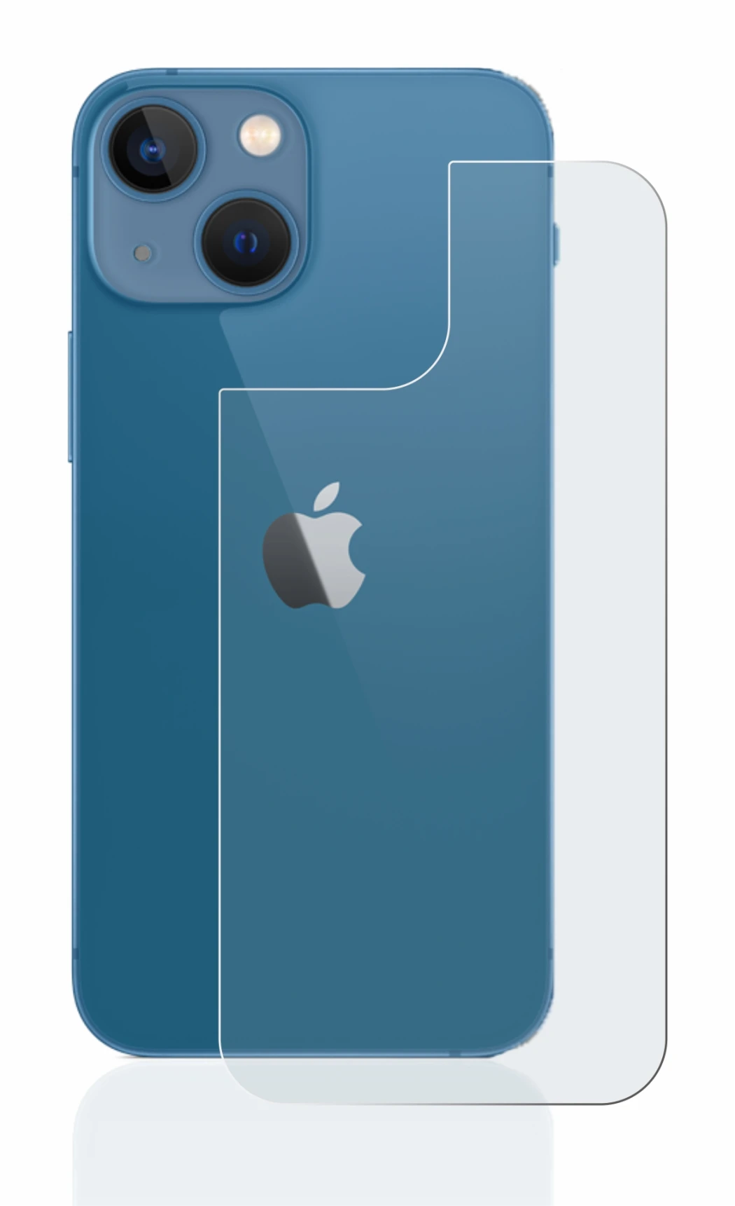 Imagen del dispositivo Apple iPhone 13 mini (Trasero) con una amplia variedad de protectores de pantalla.
