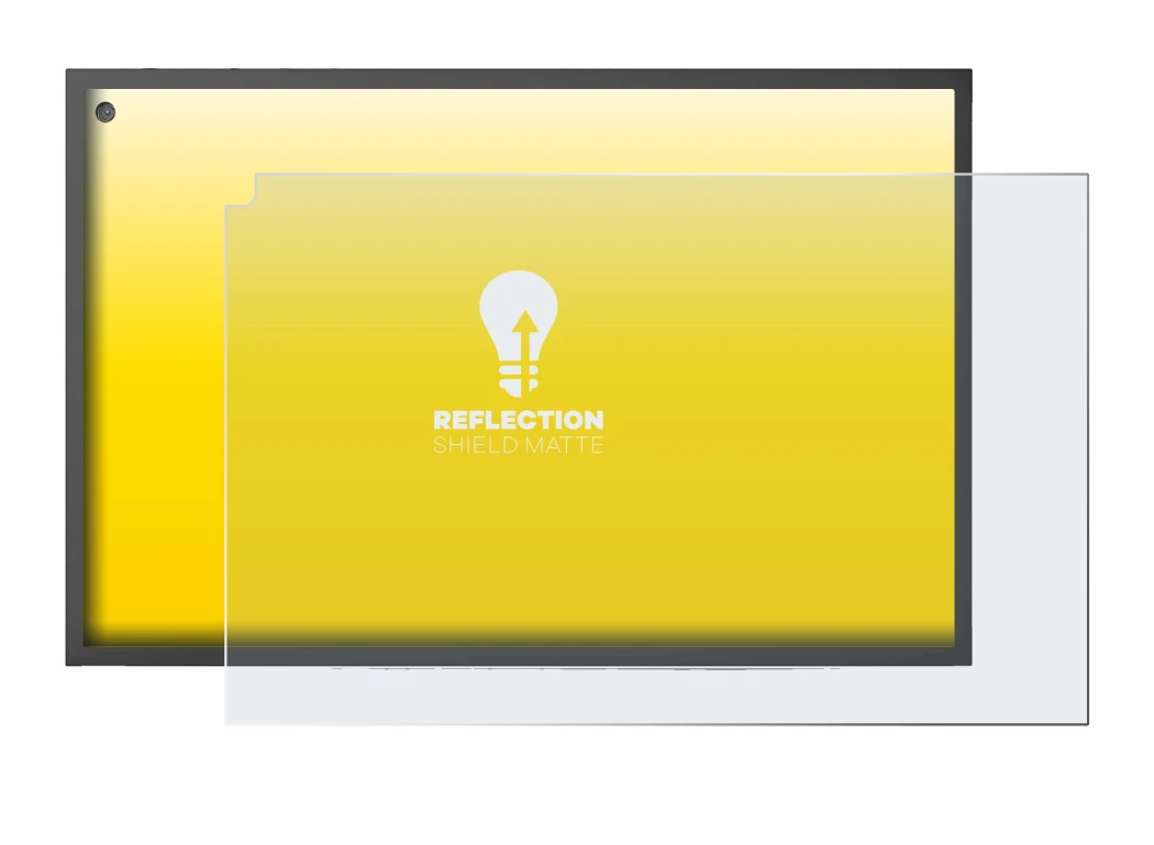 Imagen del dispositivo Amazon Echo Show 15 con una amplia variedad de protectores de pantalla.