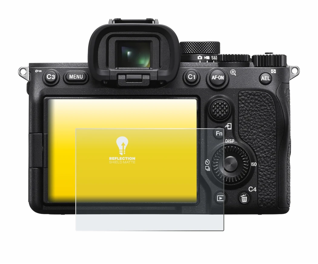 Imagen del dispositivo Sony Alpha 7 IV con una amplia variedad de protectores de pantalla.