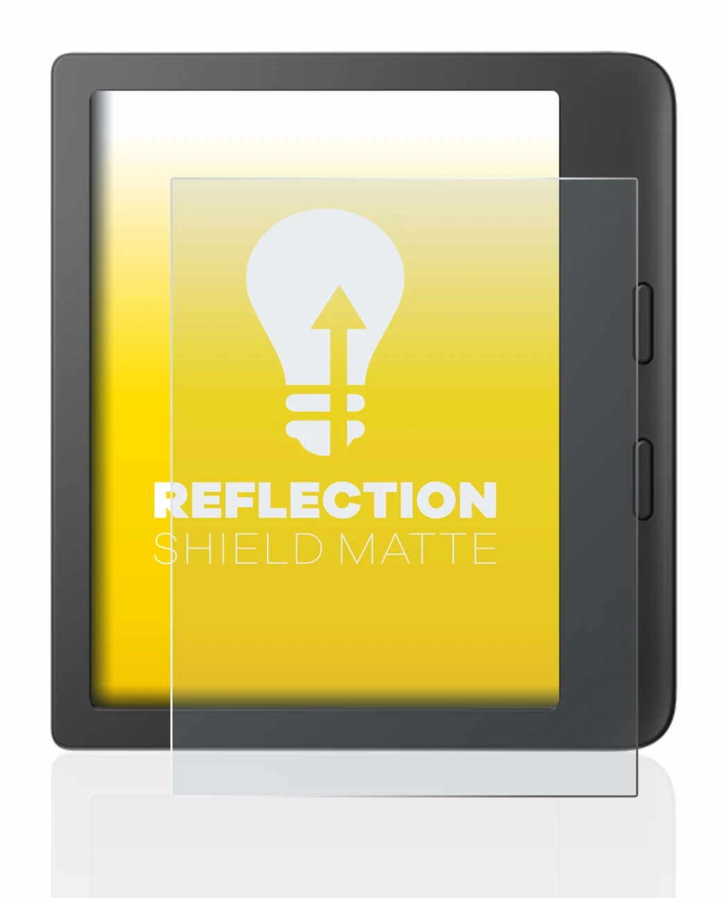 Imagen del dispositivo Tolino Vision 6 con una amplia variedad de protectores de pantalla.