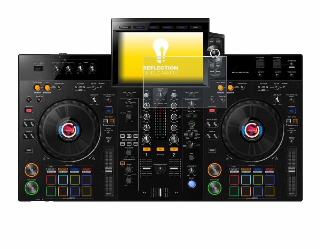 Imagen del dispositivo Pioneer XDJ-RX3 con una amplia variedad de protectores de pantalla.