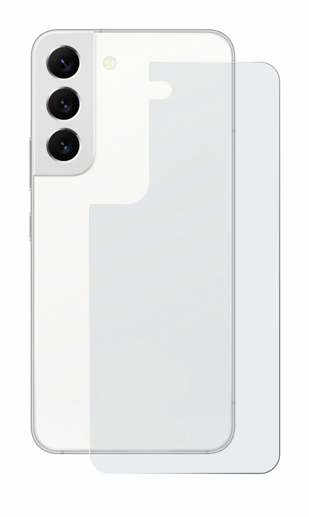 Imagen del dispositivo Samsung Galaxy S22 5G (Trasero) con una amplia variedad de protectores de pantalla.