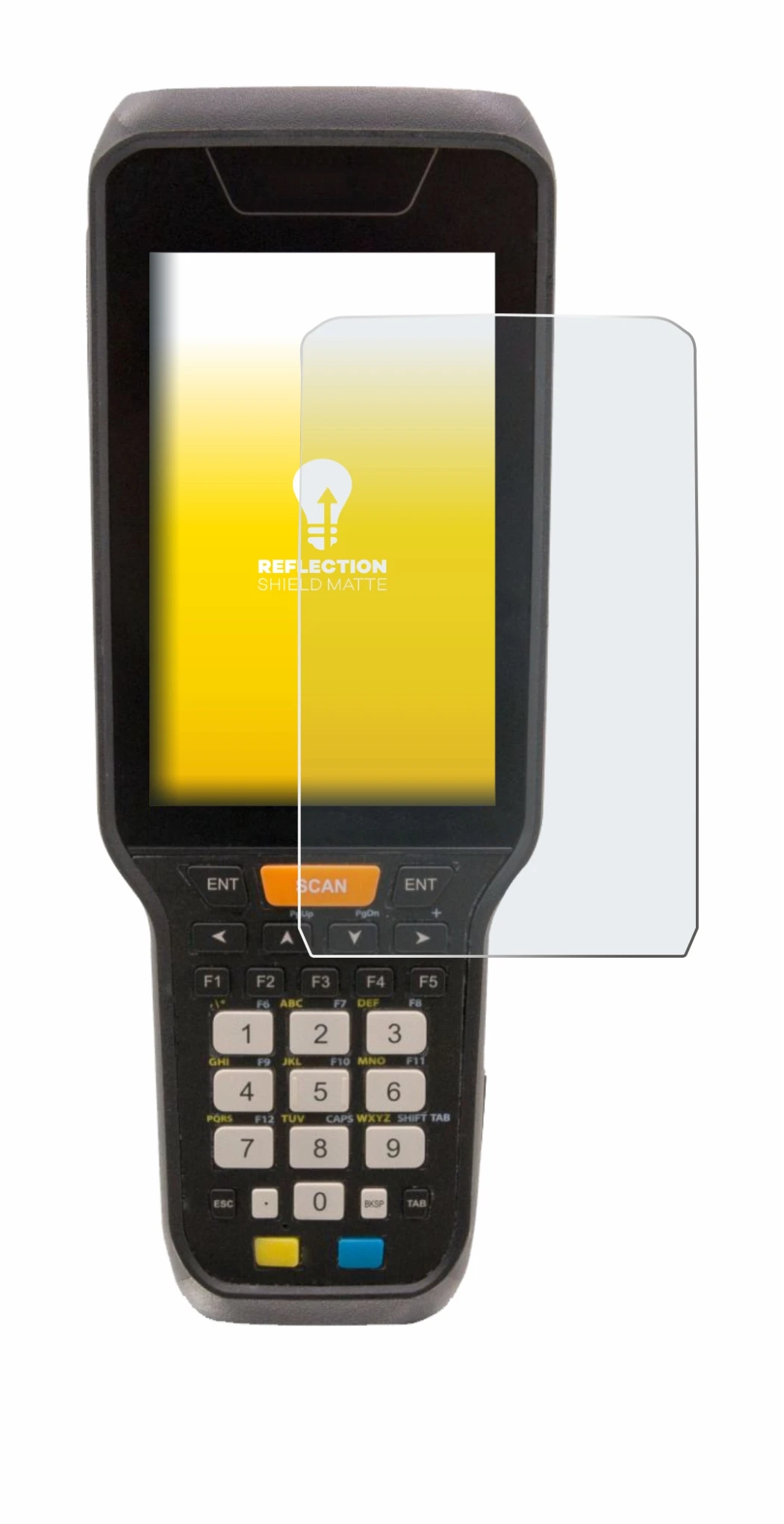 Imagen del dispositivo Datalogic Skorpio X5 con una amplia variedad de protectores de pantalla.