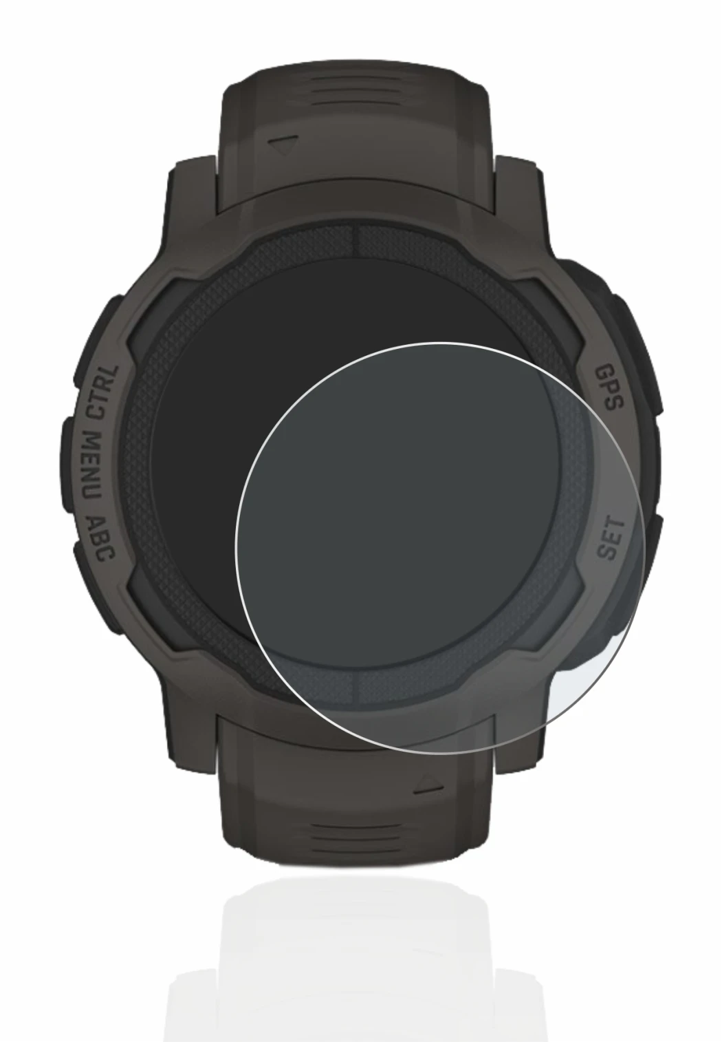 Imagen del dispositivo Garmin Instinct 2 con una amplia variedad de protectores de pantalla.