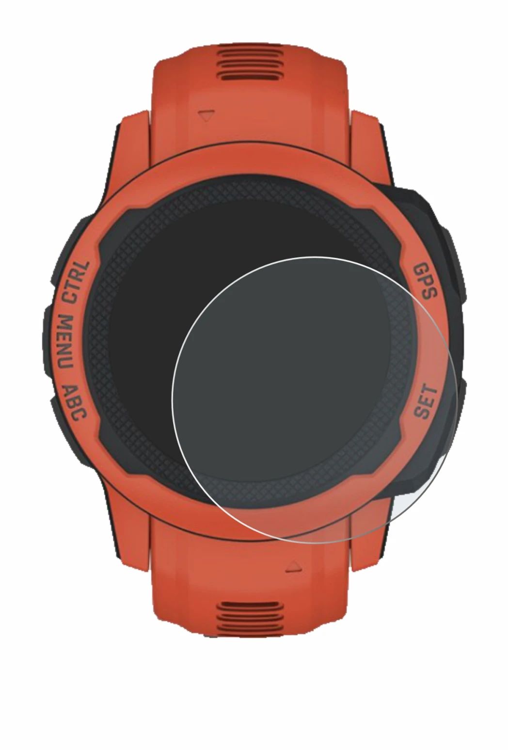Imagen del dispositivo Garmin Instinct 2S con una amplia variedad de protectores de pantalla.
