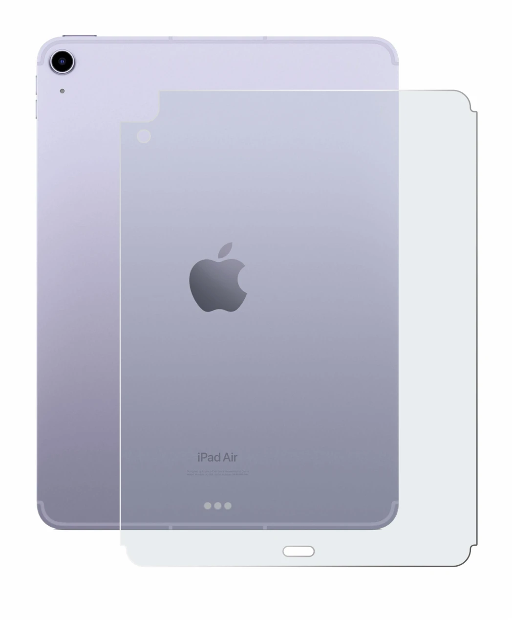 Imagen del dispositivo Apple iPad Air 5 WiFi 2022 (Trasero, 5a Gen.) con una amplia variedad de protectores de pantalla.