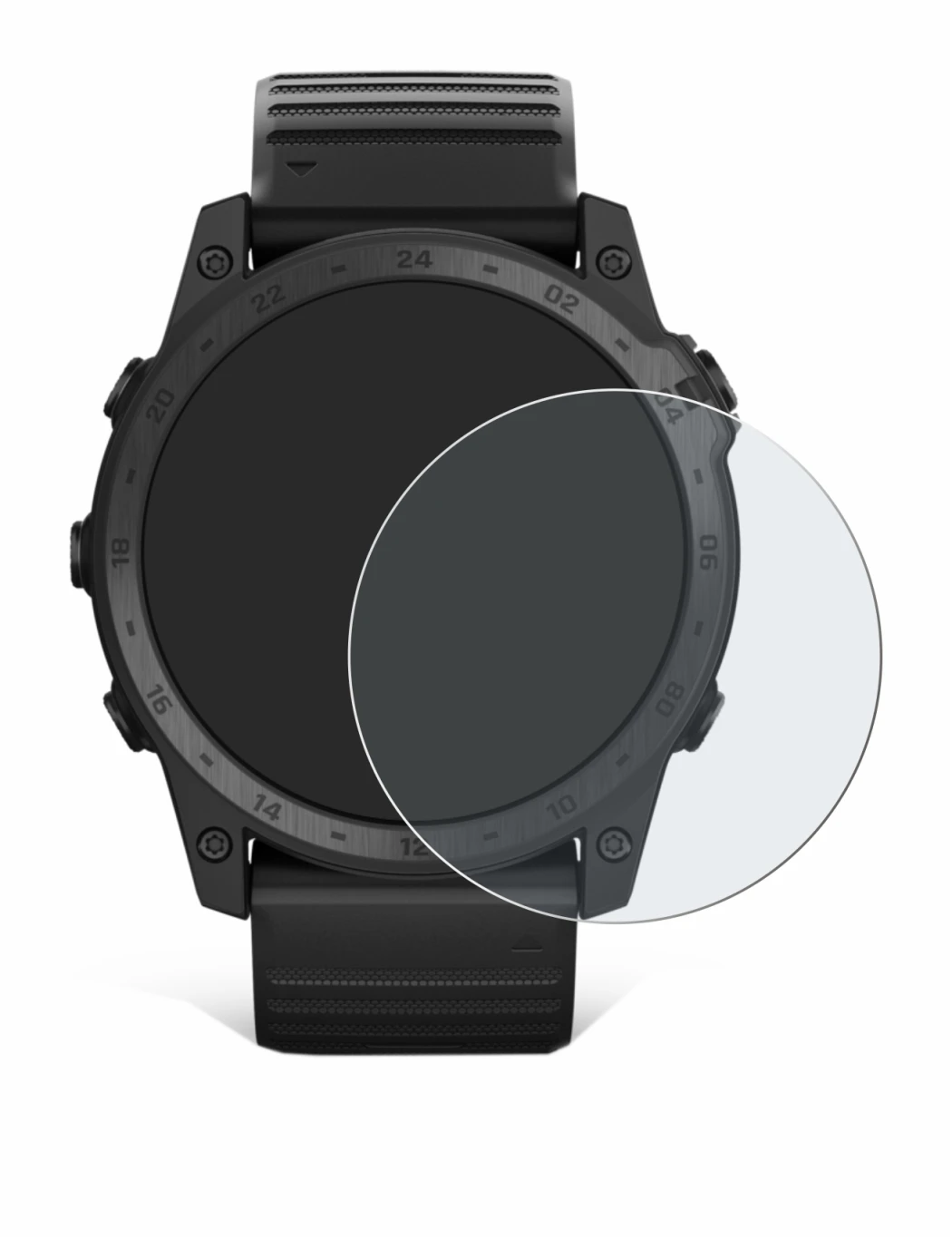 Imagen del dispositivo Garmin Tactix 7 Pro Ballistics con una amplia variedad de protectores de pantalla.