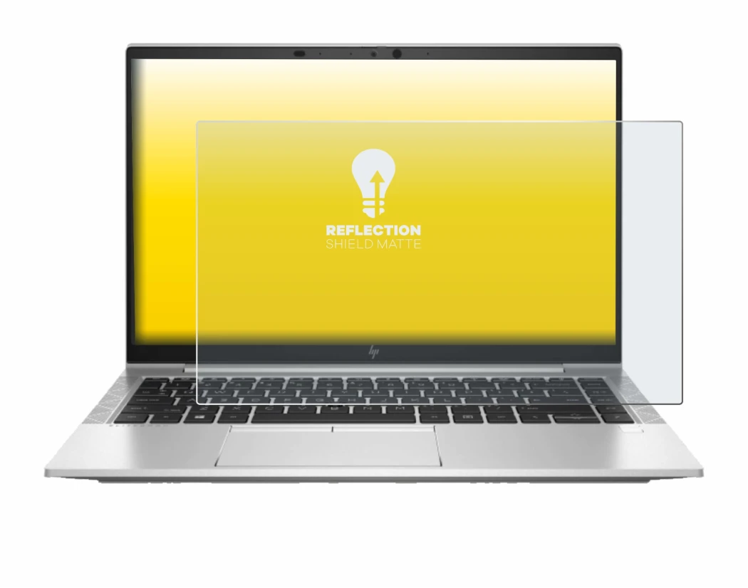 Imagen del dispositivo HP EliteBook 845 G7 con una amplia variedad de protectores de pantalla.