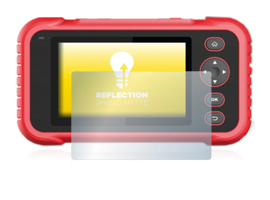 Imagen del dispositivo Launch CRP 123 / 129 EVO con una amplia variedad de protectores de pantalla.