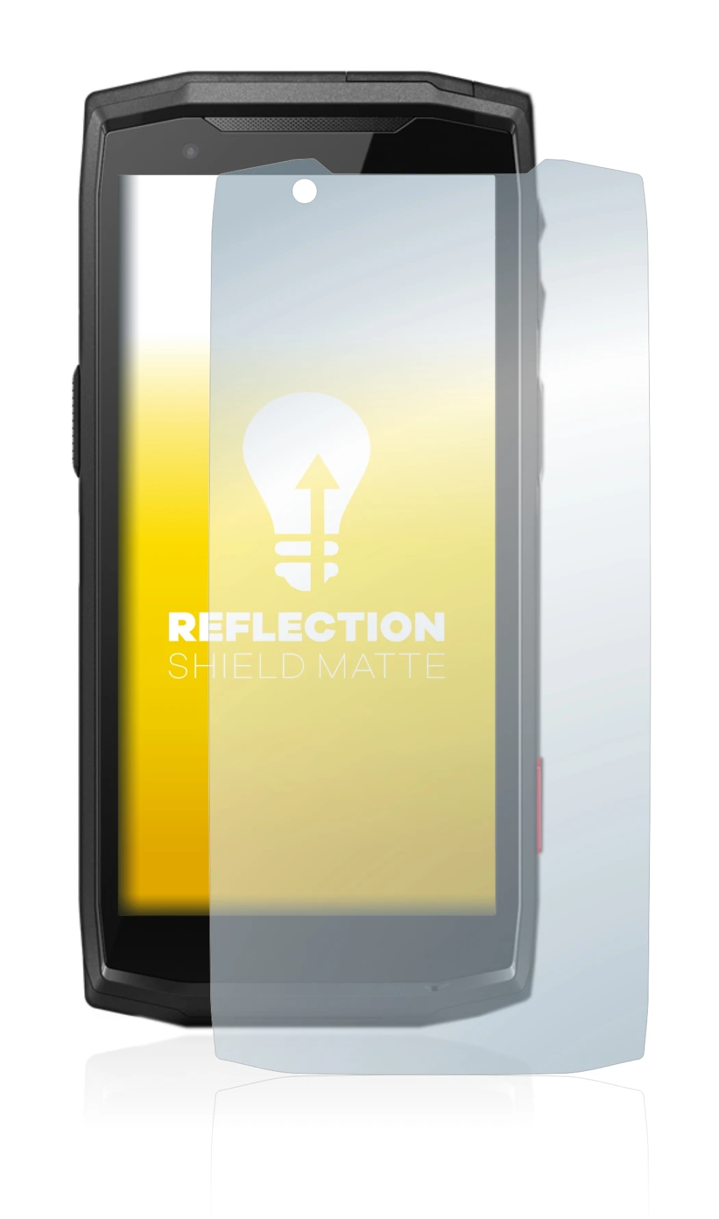 Imagen del dispositivo Crosscall Core-M5 con una amplia variedad de protectores de pantalla.