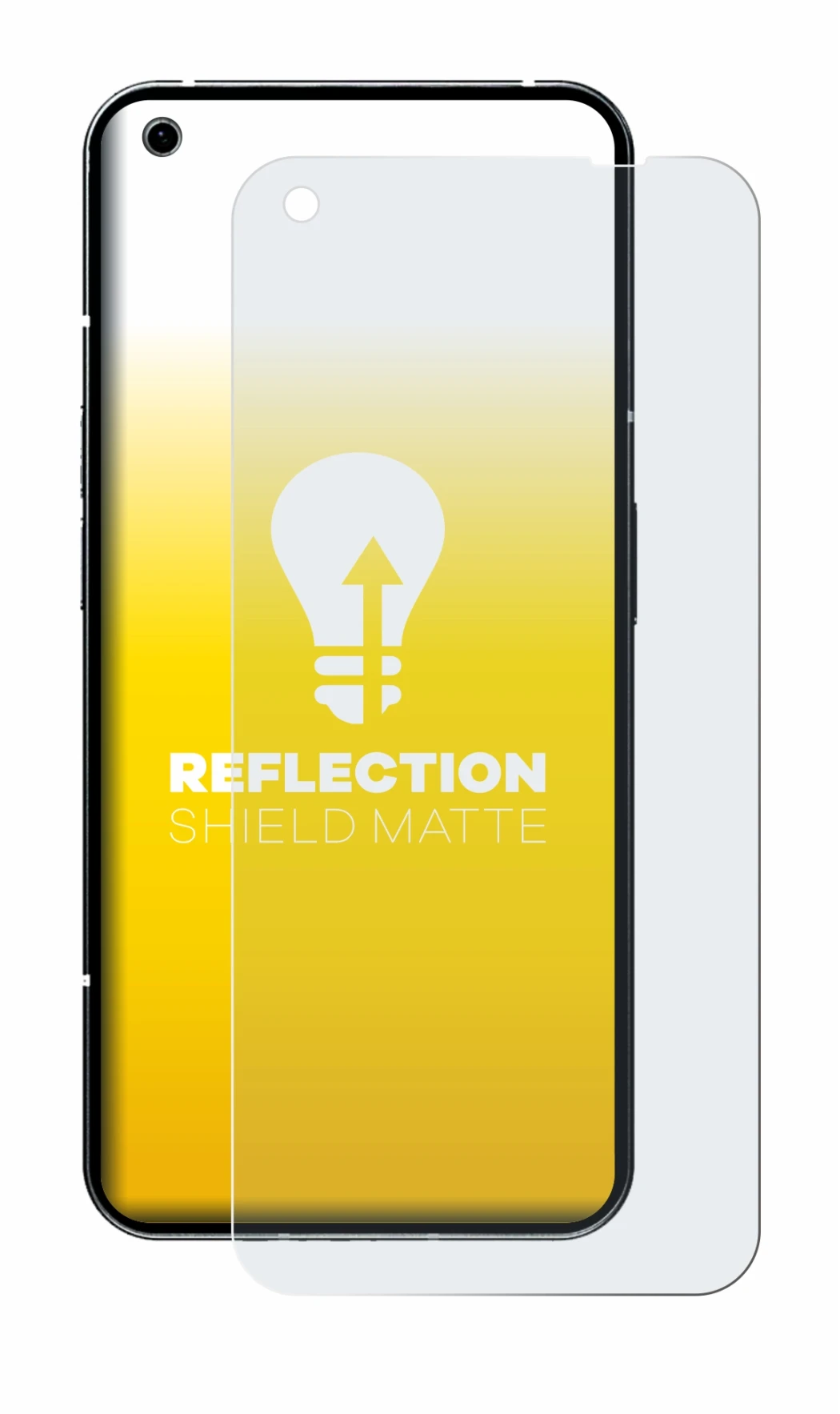 Imagen del dispositivo Nothing Phone (1) con una amplia variedad de protectores de pantalla.
