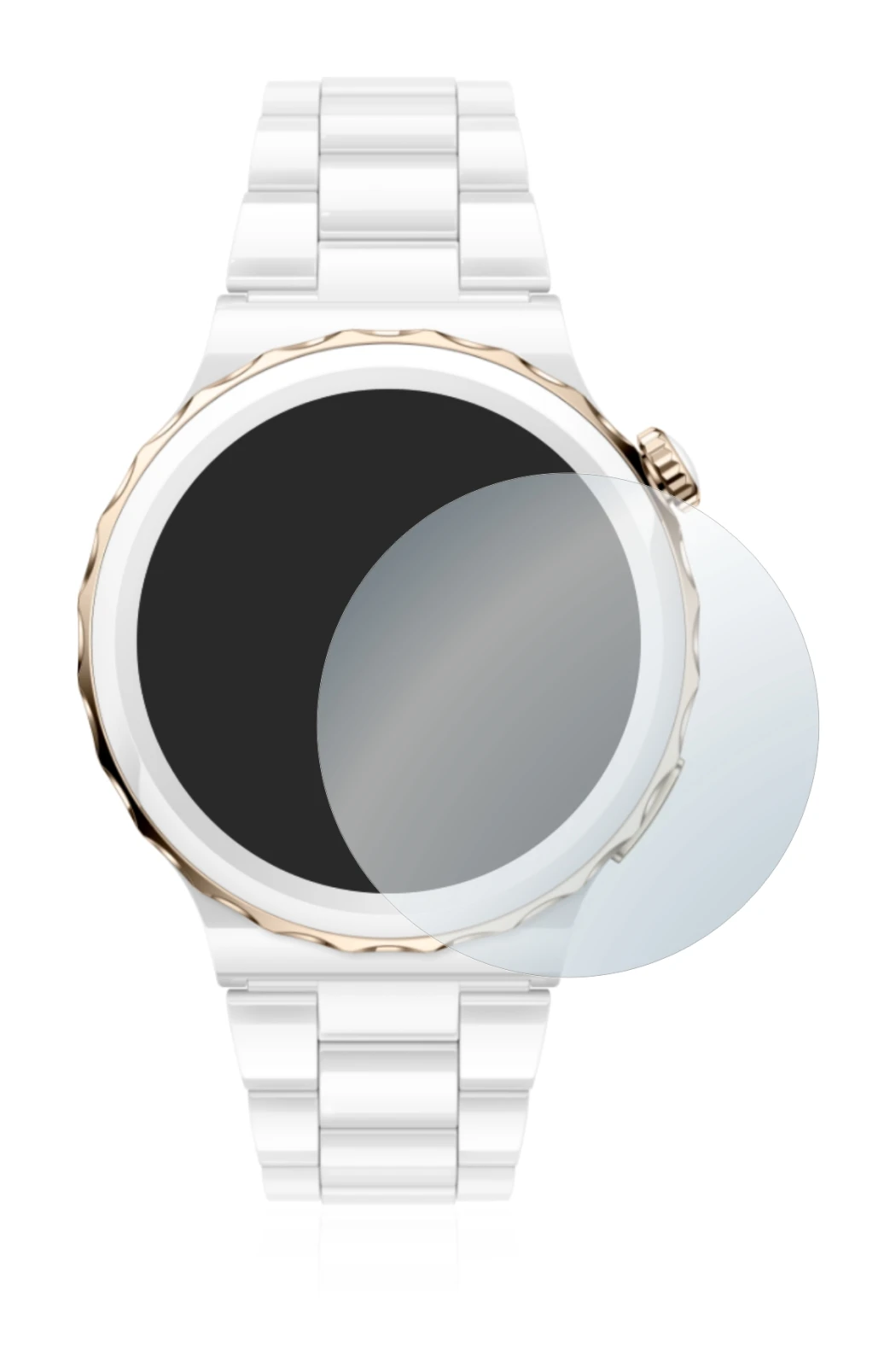 Imagen del dispositivo Huawei Watch GT 3 Pro Ceramic (43mm) con una amplia variedad de protectores de pantalla.