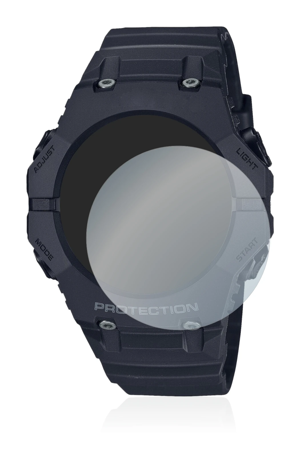 Imagen del dispositivo Casio G-Shock GA-B001 con una amplia variedad de protectores de pantalla.