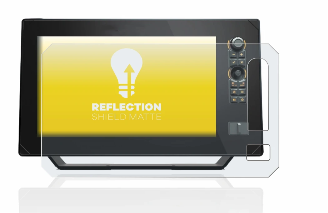 Imagen del dispositivo Humminbird Apex 13 MEGA SI+ con una amplia variedad de protectores de pantalla.