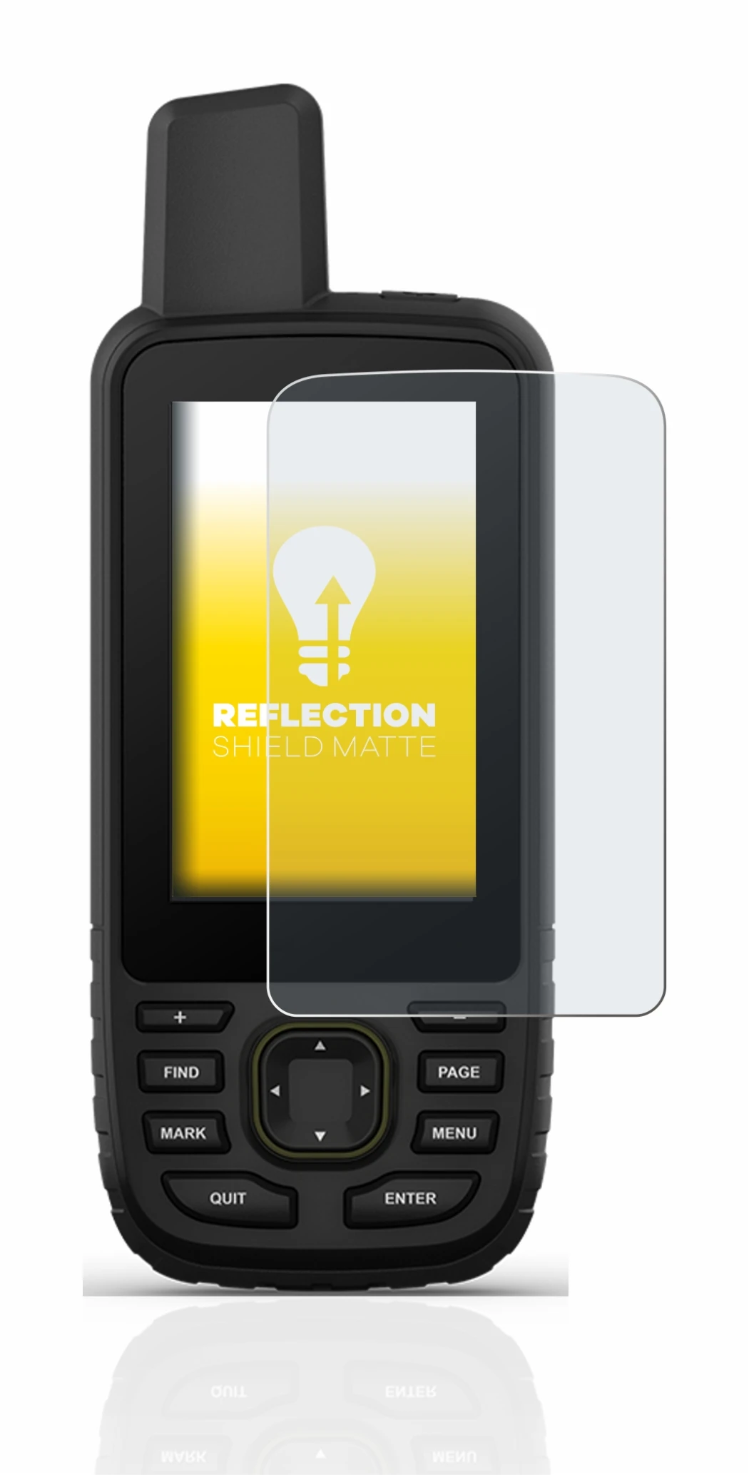 Imagen del dispositivo Garmin GPSMAP 67 con una amplia variedad de protectores de pantalla.