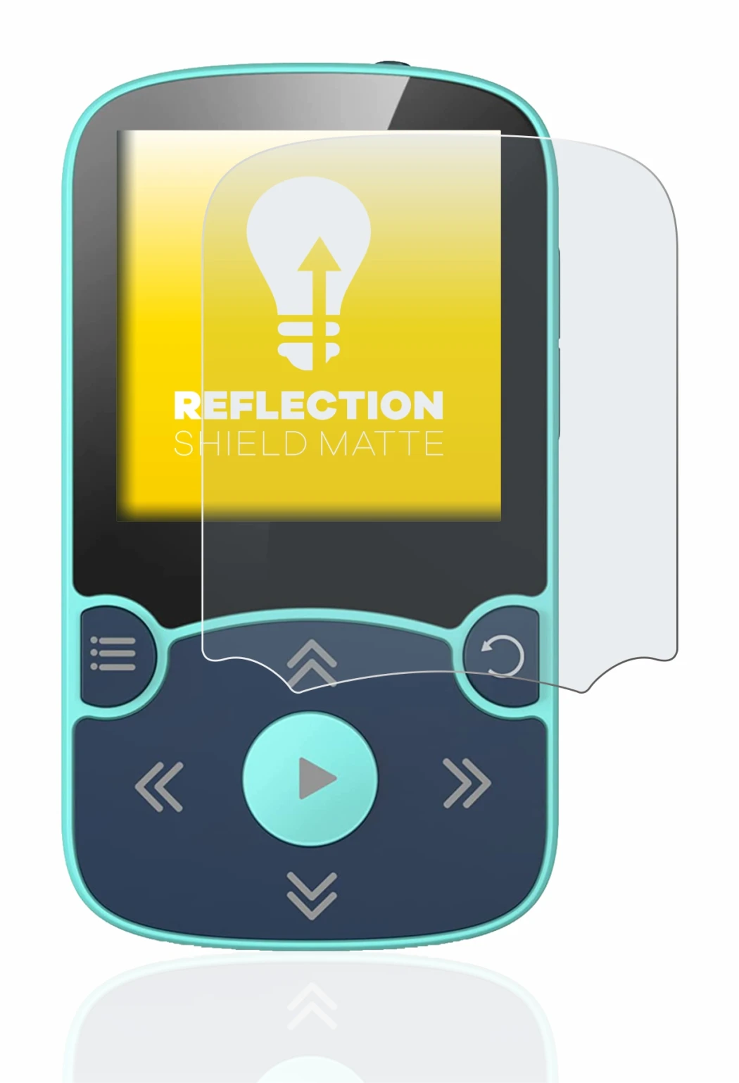 Imagen del dispositivo AGPtek A65X MP3 Player with clip con una amplia variedad de protectores de pantalla.