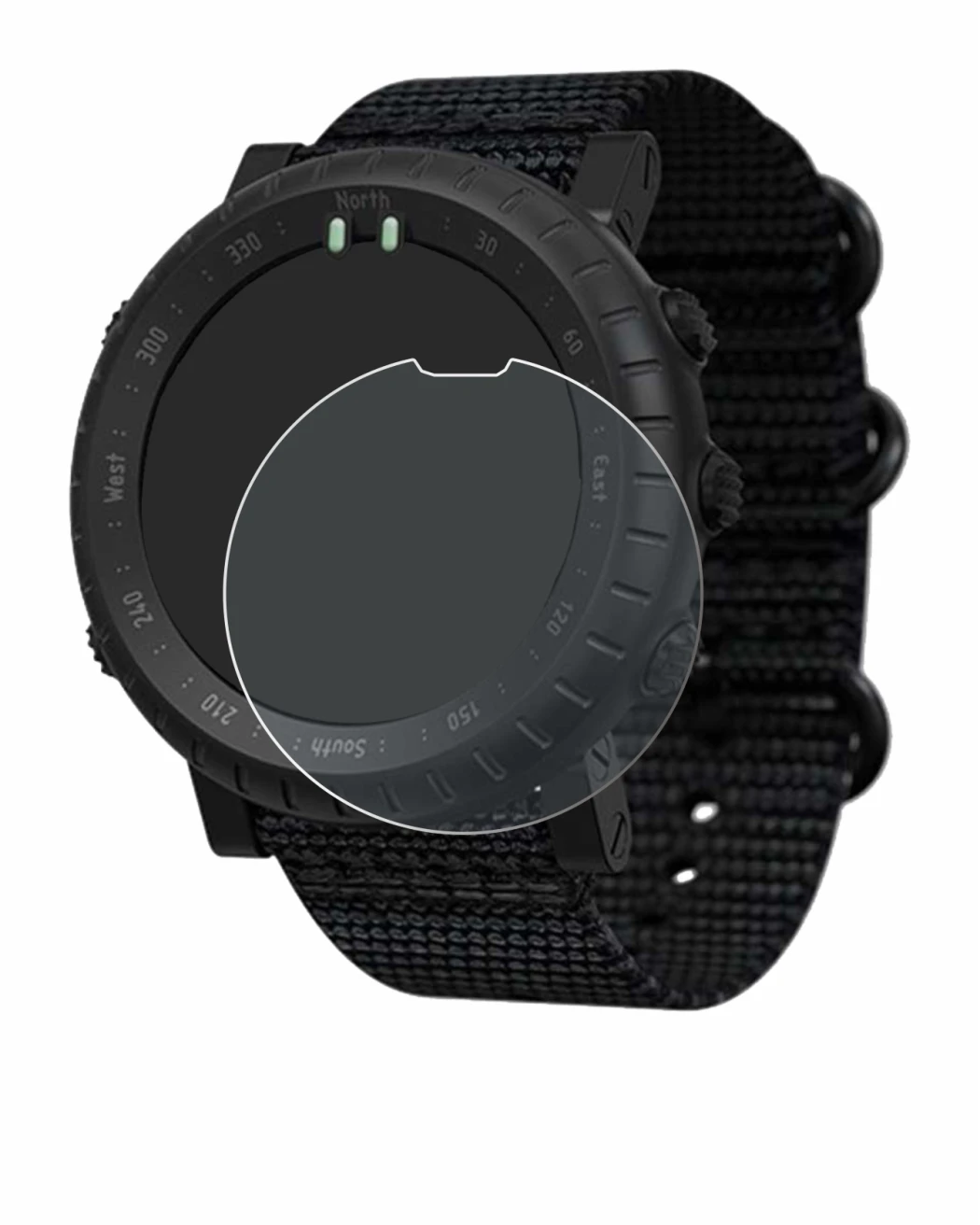 Imagen del dispositivo Suunto Core Alpha con una amplia variedad de protectores de pantalla.