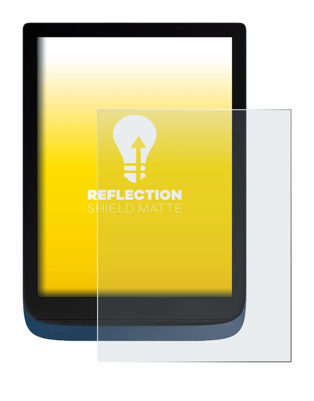 Imagen del dispositivo Vivlio InkPad 3 con una amplia variedad de protectores de pantalla.