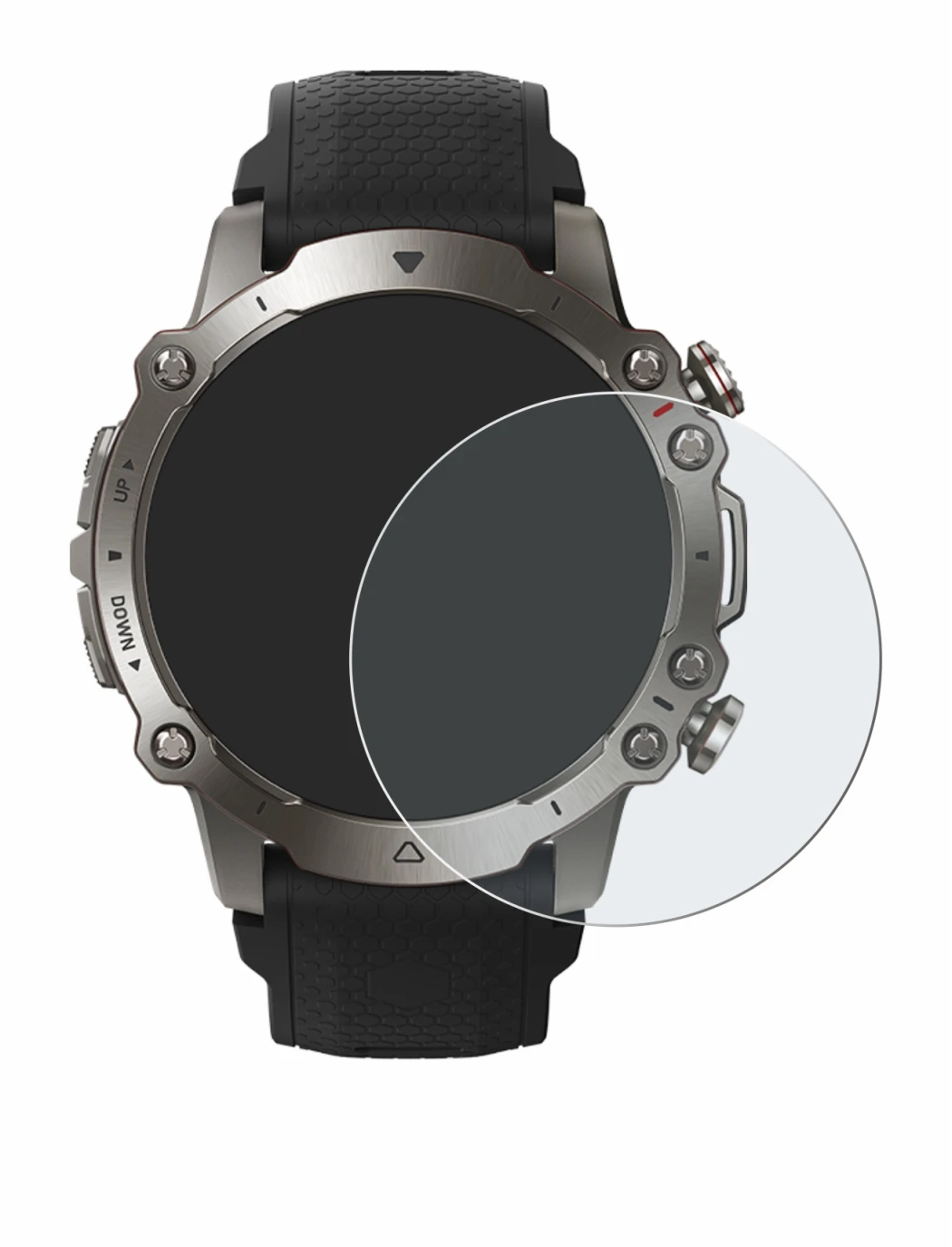 Imagen del dispositivo Huami Amazfit Falcon con una amplia variedad de protectores de pantalla.
