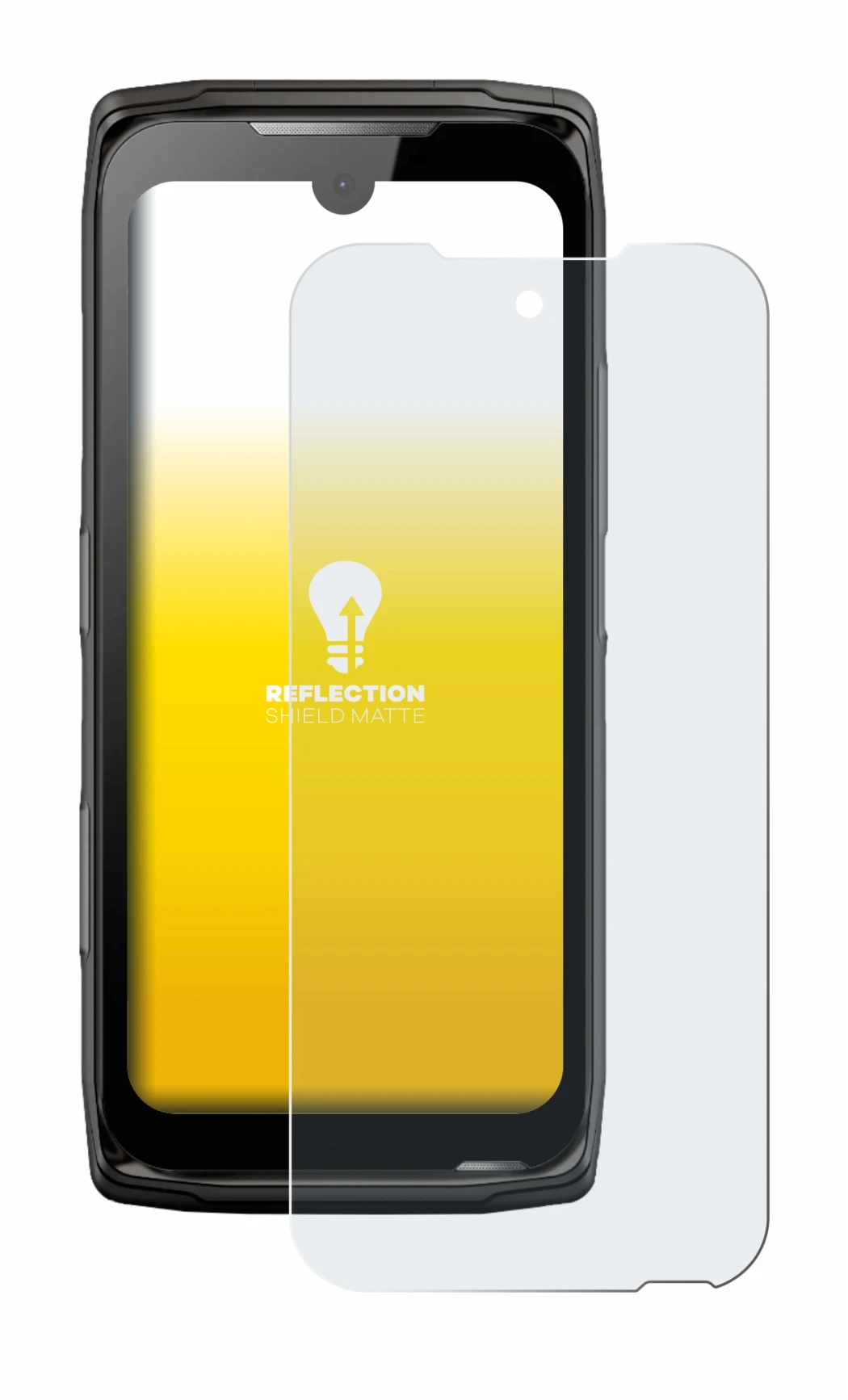 Imagen del dispositivo Crosscall Core-Z5 con una amplia variedad de protectores de pantalla.