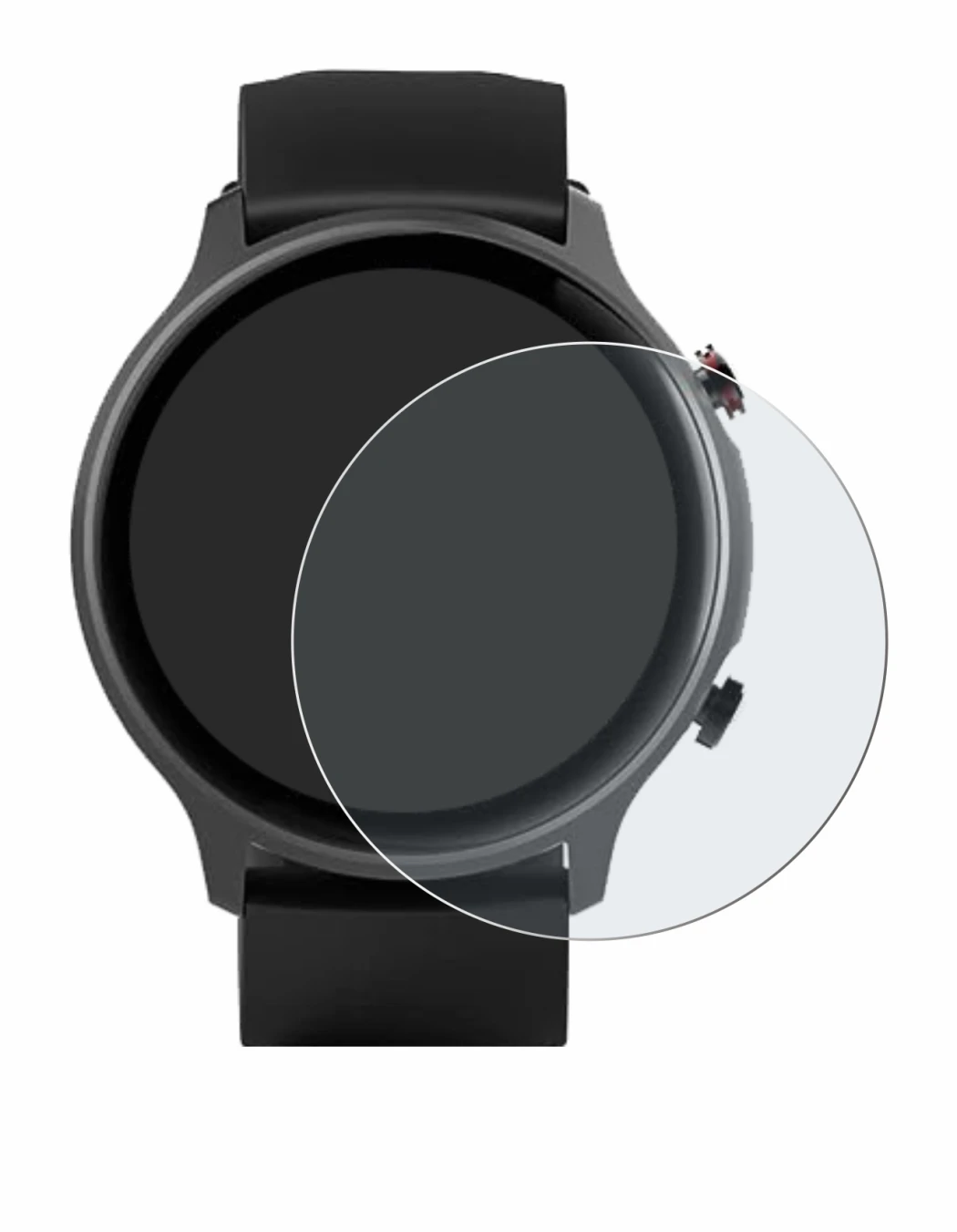 Imagen del dispositivo Hama Fit Watch 6910 con una amplia variedad de protectores de pantalla.