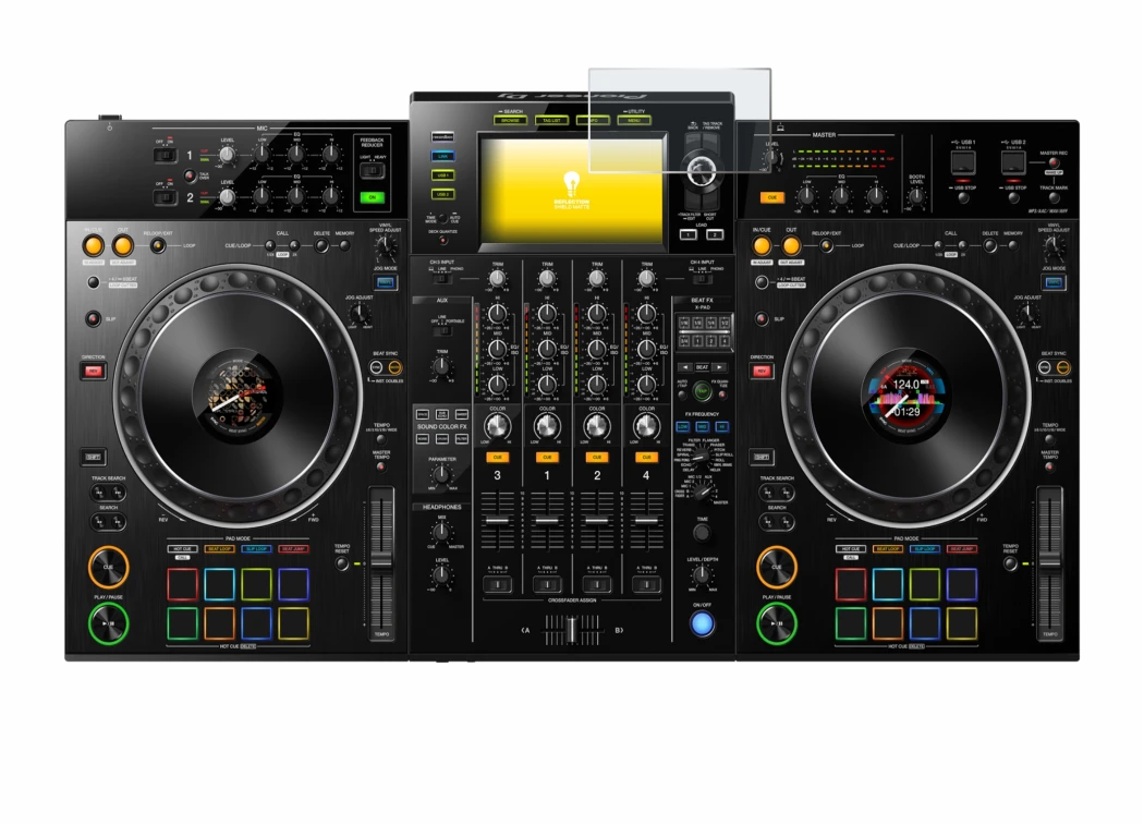 Imagen del dispositivo Pioneer XDJ -XZ con una amplia variedad de protectores de pantalla.
