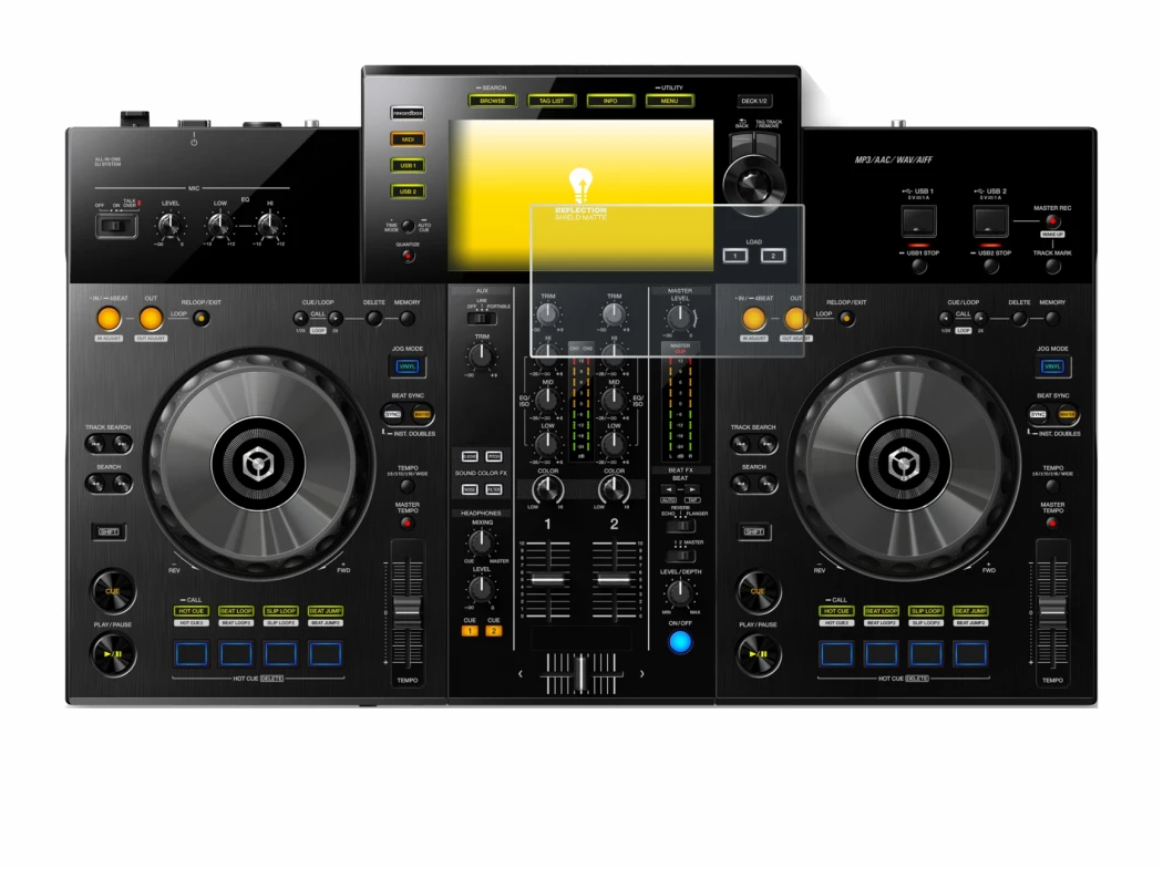 Imagen del dispositivo Pioneer XDJ -RR con una amplia variedad de protectores de pantalla.