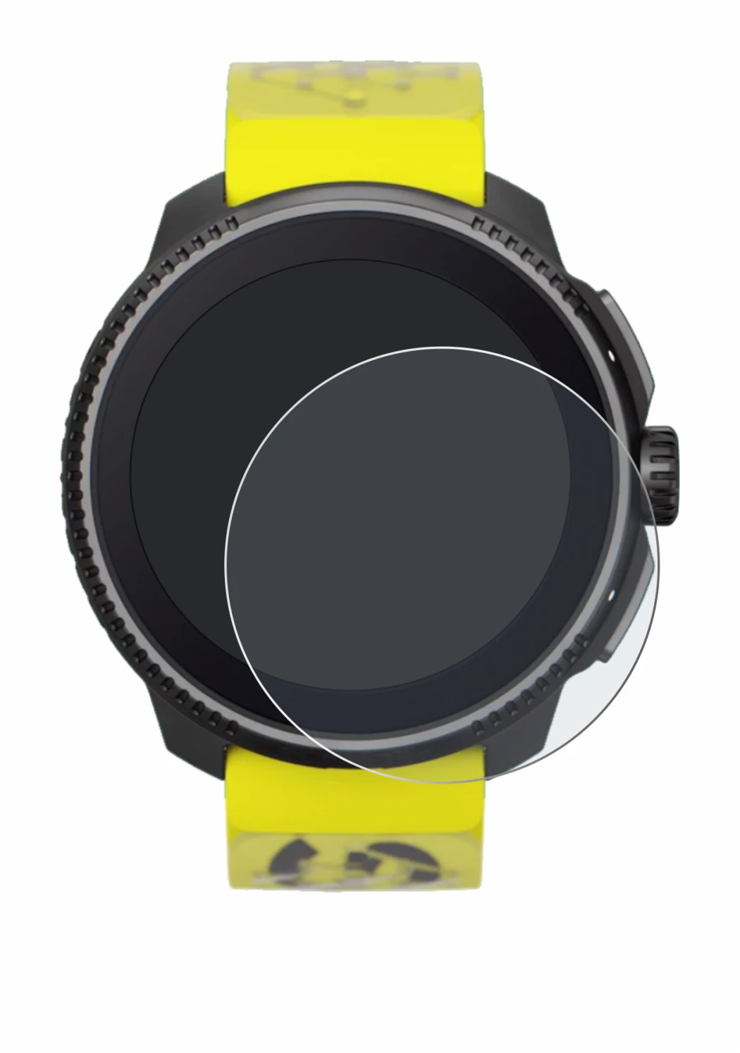 Imagen del dispositivo Suunto Race con una amplia variedad de protectores de pantalla.