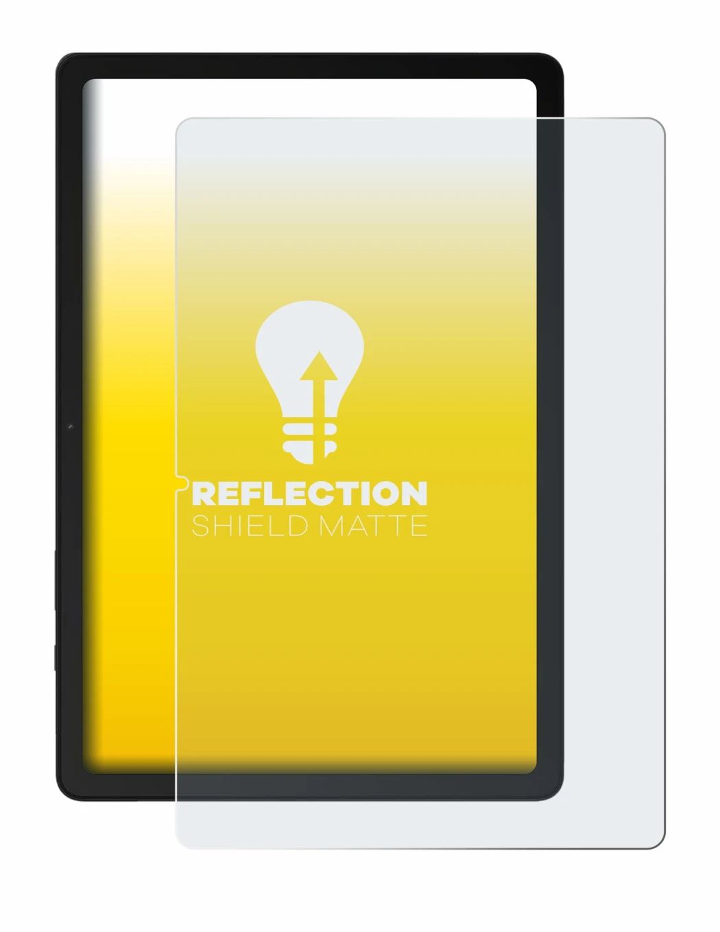 Imagen del dispositivo Samsung Galaxy Tab A9 Plus WiFi (retrato) con una amplia variedad de protectores de pantalla.