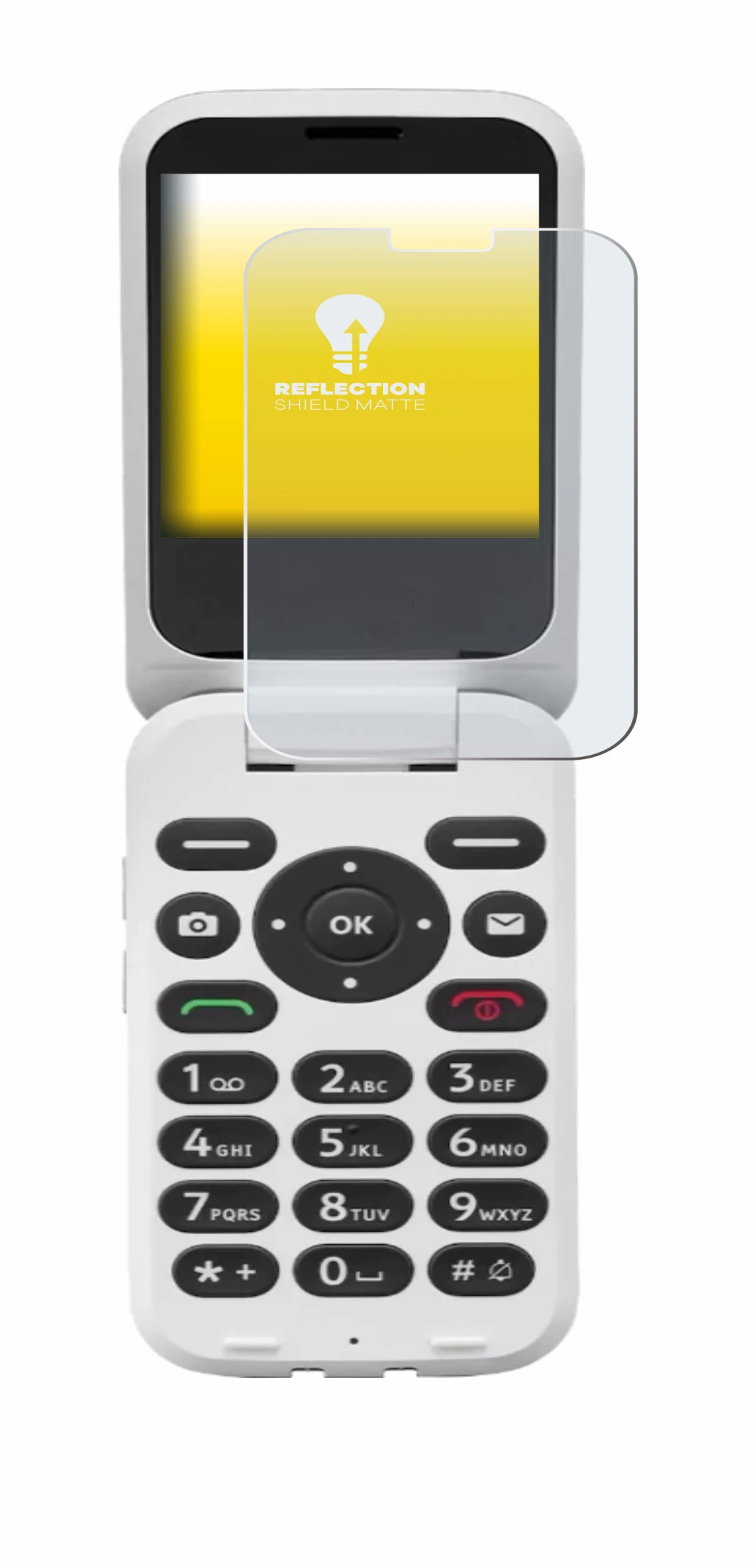 Imagen del dispositivo Doro 6820 con una amplia variedad de protectores de pantalla.